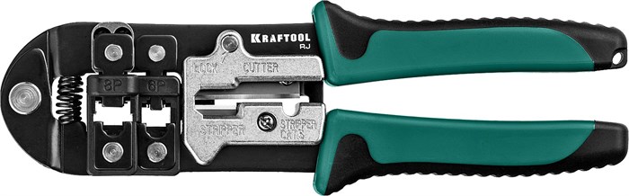 KRAFTOOL RJ, (RJ45, RJ11,RJ12), универсальный кримпер (22699) 00024500