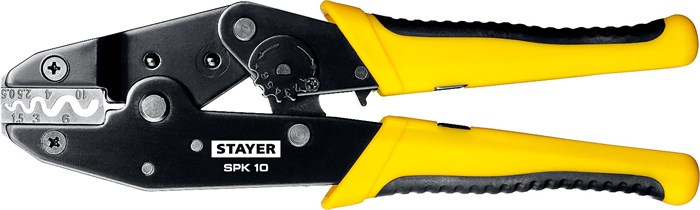 STAYER SPK-10, 0.5 - 10 мм2, пресс-клещи для медных наконечников, Professional (45440) 00024502