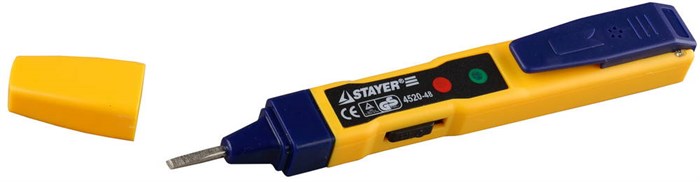 STAYER MS-48M, 3 уровня чувствительности, 70 - 250 В, 145 мм, тестер напряжения (4520-48) 00024540