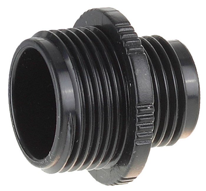 RACO ORIGINAL, внешняя резьба 1/2″ - внешняя резьба 3/4″, переходник из ударопрочного пластика (4250-55292C) 00024883
