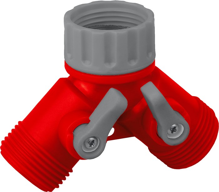 GRINDA GS-2, 3/4″, двухканальный, с внутренней резьбой, ударопрочный пластик, поливочный распределитель (8-426310) 00024891