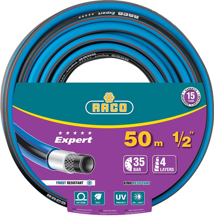 RACO EXPERT, 1/2″, 50 м, 35 атм, четырёхслойный, армированный, поливочный шланг (40302-1/2-50) 00025047