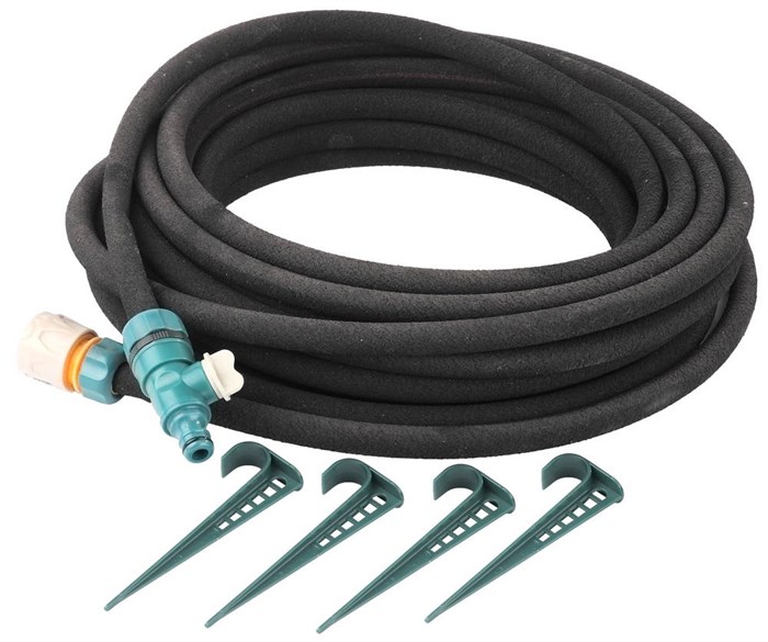 RACO 1/2″ x 15 м, в комплекте с клапаном, колышками и соединителем c автостопом, сочащийся шланг (4270-55927) 00025119