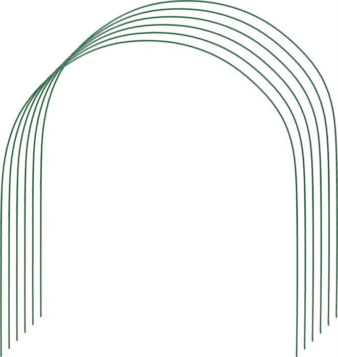 GRINDA 2.2 м, стальные, проволочные, 6 шт, дуги для парника (422311-85-90) 00025677