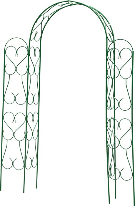 GRINDA АМПИР, 240 х 120 х 36 см, угловая, разборная, стальная, декоративная арка (422253) 00026037
