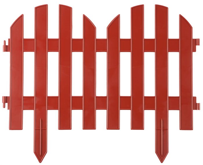 GRINDA Палисадник, 28 х 300 см, терракот, 7 секций, декоративный забор (422205-T) 00026071