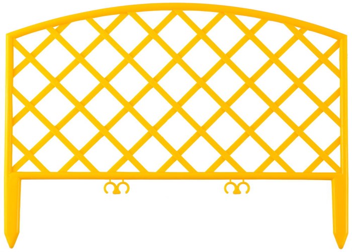 GRINDA Плетень, 24 х 320 см, желтый, 7 секций, декоративный забор (422207-Y) 00026075