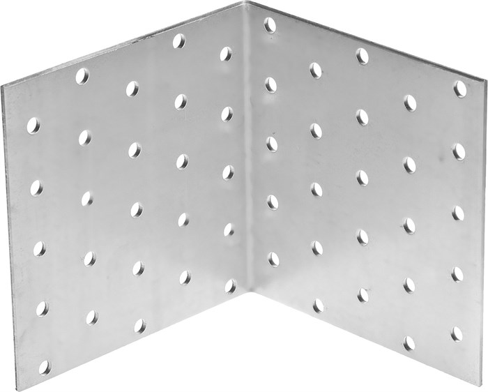 ЗУБР УКР-2.0, 100 x 100 x 100 x 2 мм, цинк, равносторонний крепежный уголок (310206-100-100) 00028094