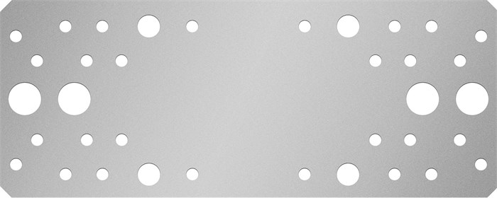 ЗУБР КП-2.5, 200 x 80 x 2.5 мм, цинк, крепежная пластина (31023-200) 00028156