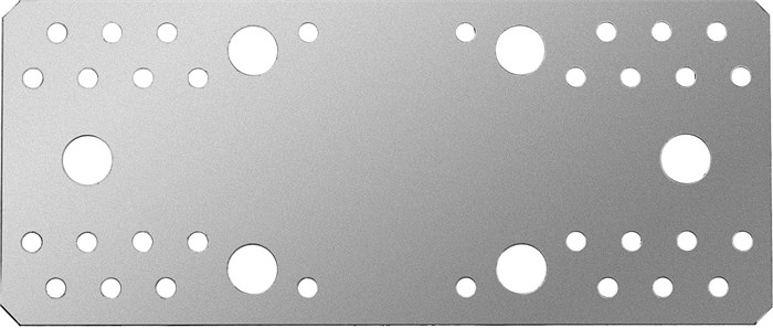 ЗУБР КП-2.5, 210 x 90 x 2.5 мм, цинк, крепежная пластина (31023-210) 00028157
