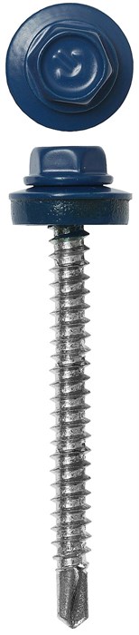 ЗУБР СКД 5005, 35 х 4.8 мм, синий насыщ., 1800 шт (10,1 кг.), кровельный саморез, Профессионал (4-300310-48-035-5005) 00028806