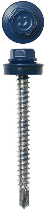 ЗУБР СКД 5005, 50 х 4.8 мм, синий насыщ., 1200 шт (8 кг.), кровельный саморез, Профессионал (4-300310-48-050-5005) 00028808