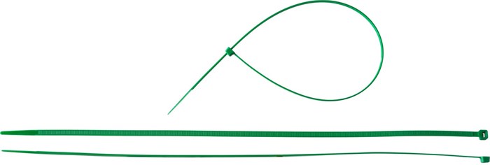 ЗУБР КС-З1, 4.8 x 400 мм, нейлон РА66, 100 шт, зеленые, кабельные стяжки, Профессионал (309060-48-400) 00030265