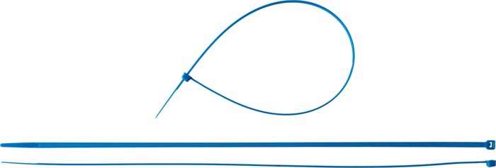 ЗУБР КС-С1, 4.8 x 400 мм, нейлон РА66, 100 шт, синие, кабельные стяжки, Профессионал (309070-48-400) 00030270