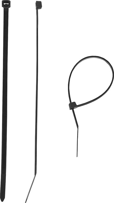 ЗУБР КС-Ч1, 2.5 x 100 мм, нейлон РА66, 100 шт, черные, кабельные стяжки, Профессионал (309030-25-100) 00030277