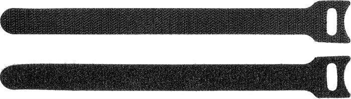 ЗУБР ВЕЛЬКРО, 16 x 210 мм, нейлон РА66, 100 шт, черные, кабельные стяжки-липучки, Профессионал (30932-100) 00030328