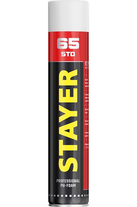 STAYER STD 65, 750 мл, адаптерная, выход до 65 л, монтажная пена, Professional (41134) 00030807