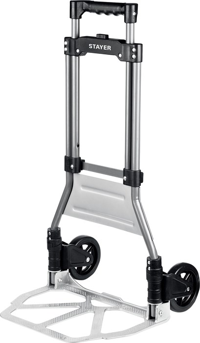 STAYER PROTruck, до 90кг, каркас из стали, платформа из алюминия, платформа 39х28см, колеса d13см, вес 4кг, складная хозяйственная тележка (38755-90) 00031272