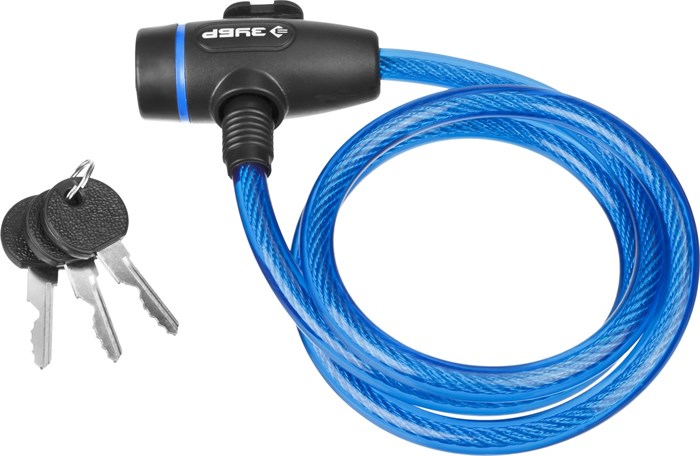 ЗУБР 1200 мм, d 10 мм, 3 ключа, тросовый замок, Профессионал (37261-120) 00031539