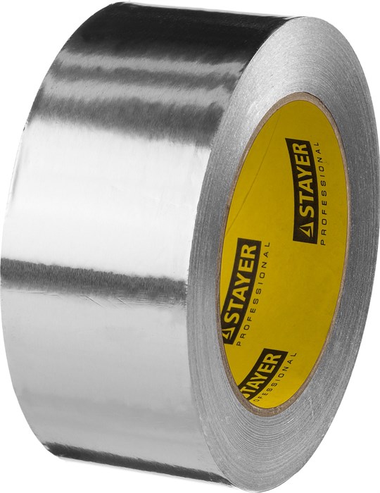 STAYER ProTape 50 мм, 50 м, до 120 °С, самоклеящаяся алюминиевая лента, Professional (12268-50-50) 00031619