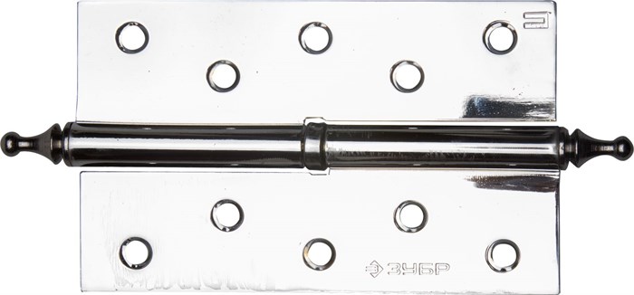 ЗУБР 125 х 75 х 2.5 мм, разъемная, левая, цвет хром (CP), 2 шт, карточная петля (37605-125-2L) 00031805