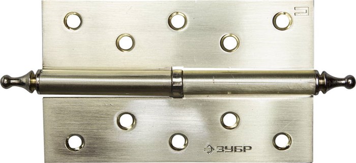 ЗУБР 125 х 75 х 2.5 мм, разъемная, правая, цвет матовая латунь (SB), 2 шт, карточная петля (37605-125-3R) 00031808