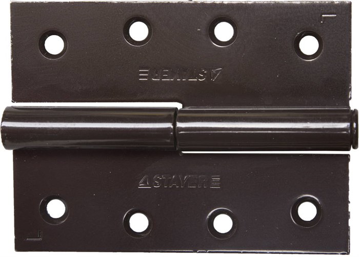 STAYER 100 x 75 x 3.0 мм, разъемная, левая, цвет коричневый, карточная петля (37613-100-3L) 00031817