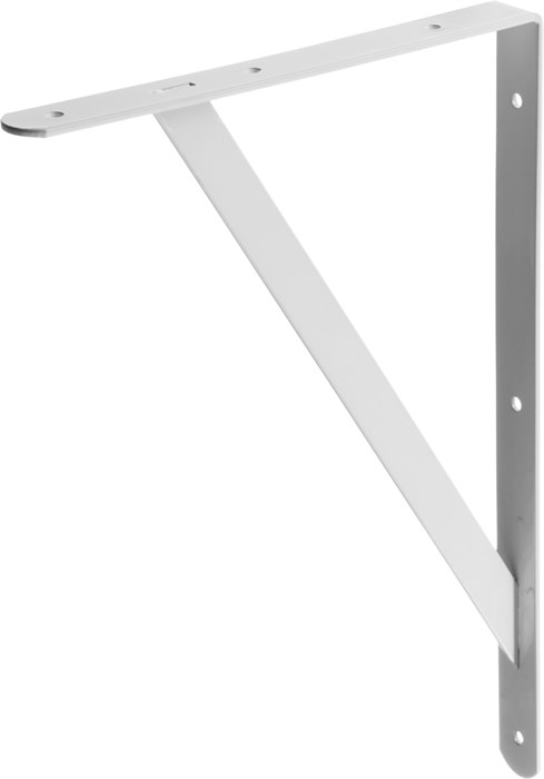 STAYER 400 х 280 х 30 х 4 мм, белый, усиленный уголок-кронштейн (37423-1) 00031927