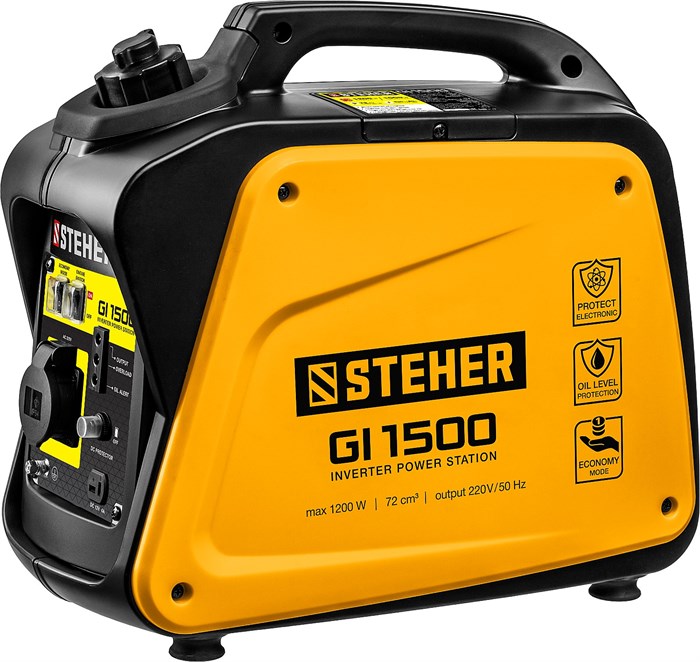STEHER 1200 Вт, инверторный генератор (GI-1500) 000829314