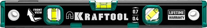 KRAFTOOL 400 мм, усиленный профиль, с зеркальным глазком, магнитный уровень (34785-40) 0001112397