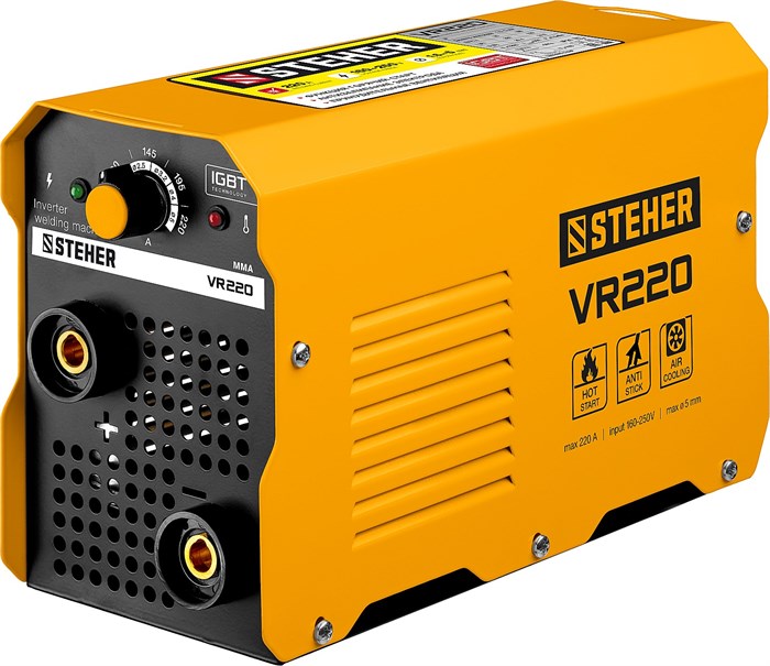 STEHER ММА, 220 А, сварочный аппарат инверторный, макс. электрод Ø 5.0 мм (VR-220) 0001151812