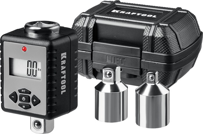 KRAFTOOL GRAND, 1/2″, 40 - 200 Н·м, динамометрический адаптер с переходниками (64044-200) 0001758894