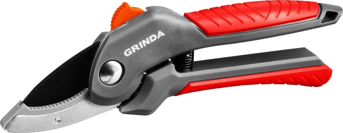 GRINDA G-24, 200 мм, с двухкомпонентными рукоятками, контактный секатор (423124) 0002184223