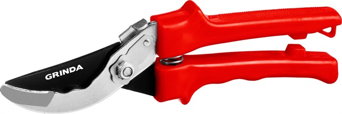 GRINDA G-35, 200 мм, закаленные лезвия, тефлоновое покрытие, пластиковые рукоятки, плоскостной секатор (40212) 0002184242