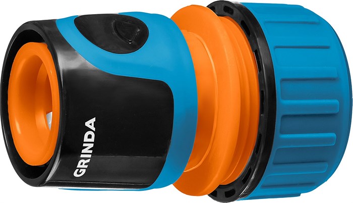GRINDA TC-12, 1/2″, пластиковый с покрытием TPR, для шланга, быстросъемный соединитель, PROLine (8-426425) 0002278159