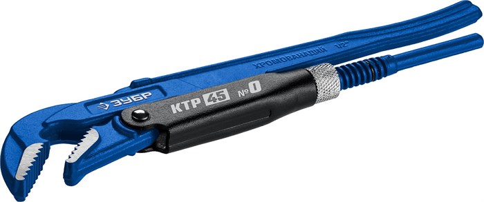 ЗУБР КТР-45, №0, 1/2″, 330 мм, трубный ключ с изогнутыми губками, Профессионал (27337-0) 0003152261