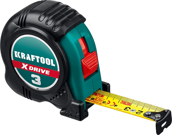 KRAFTOOL X-Drive, 3 м х 19 мм, рулетка (34122-03-19) 0005135349
