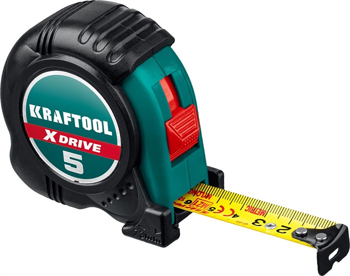 KRAFTOOL X-Drive, 5 м х 19 мм, рулетка (34122-05-19) 0005135351