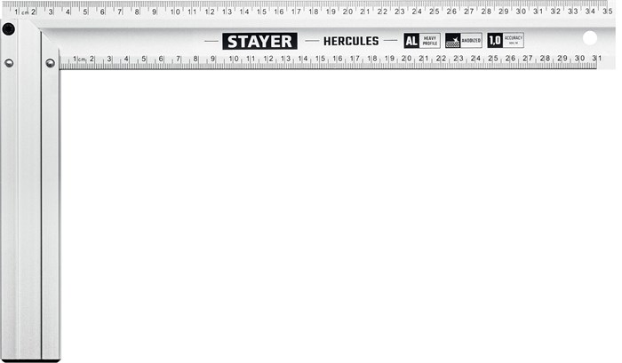 STAYER 350 мм, жесткий столярный угольник, Professional (3432-35) 0005277816