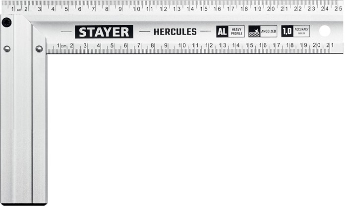 STAYER 250 мм, жесткий столярный угольник, Professional (3432-25) 0005301685