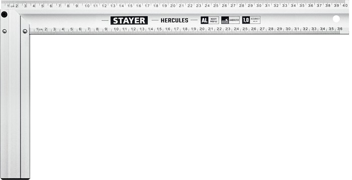 STAYER 400 мм, жесткий столярный угольник, Professional (3432-40) 0005301688
