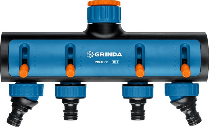 GRINDA TS-4, 3/4″ - 1″, четырехканальный, с внутренней резьбой, поливочные распределители, PROLine (8-426313) 0006455380