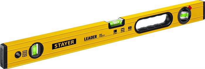 STAYER LEADER, 600 мм, усиленный профиль, уровень с поворотным глазком (3466-060) 0007917694