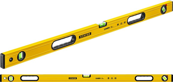 STAYER LEADER, 1200 мм, усиленный профиль, уровень с поворотным глазком (3466-120) 0008840849