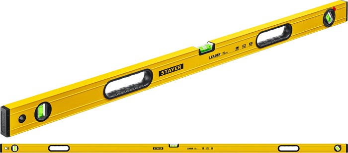 STAYER LEADER, 2000 мм, усиленный профиль, уровень с поворотным глазком (3466-200) 0008840853