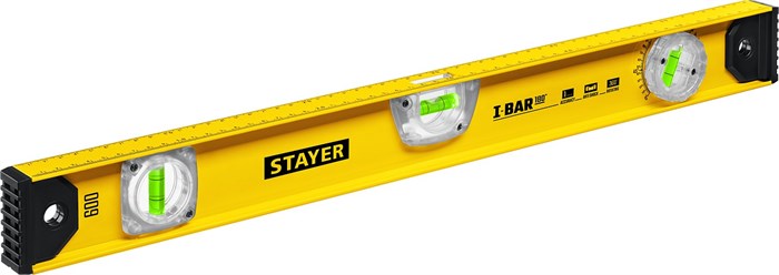 STAYER I-Bar 180˚, 600 мм, двутавровый, уровень с поворотным глазком (3470-060) 0008840857