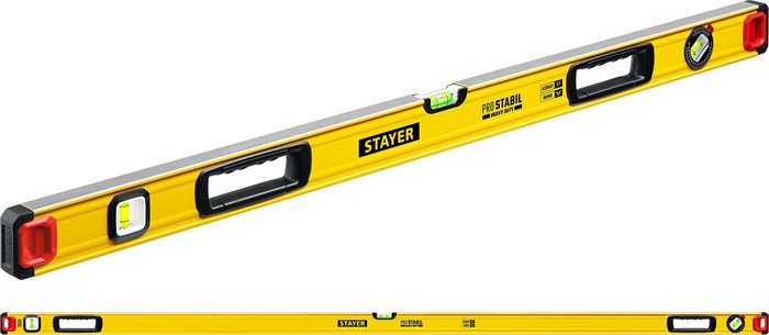 STAYER PRO STABIL, 2000 мм, усиленный профиль, уровень с поворотным глазком, Professional (3471-200) 0009944350