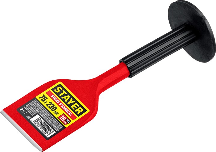 STAYER Red Force, 75 х 230 мм, зубило-конопатка с протектором (2127) 00010781448