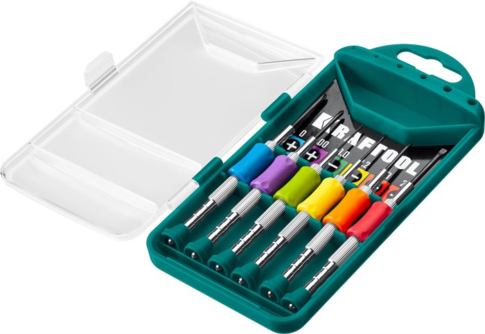 KRAFTOOL Precision-6, 6 предм., отвертка для точных работ (25679) 00010783199