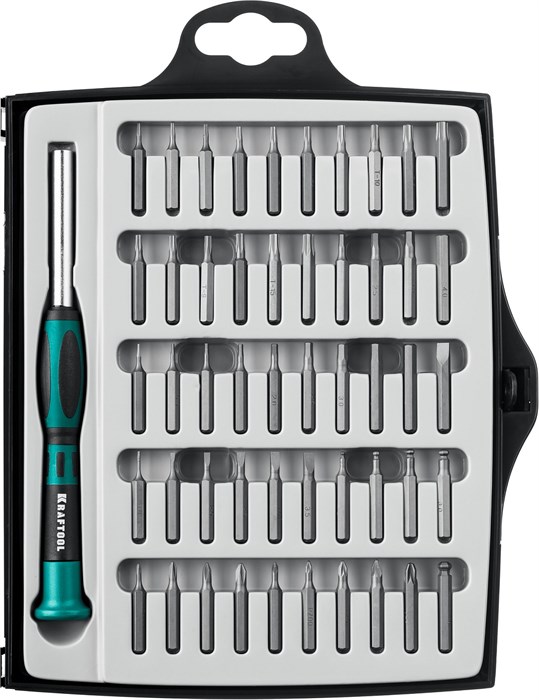 KRAFTOOL Precision-51, 51 предм., для точных работ, отвертка (25691) 00012037417